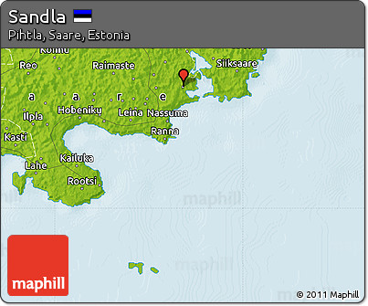 Physical Map of Sandla