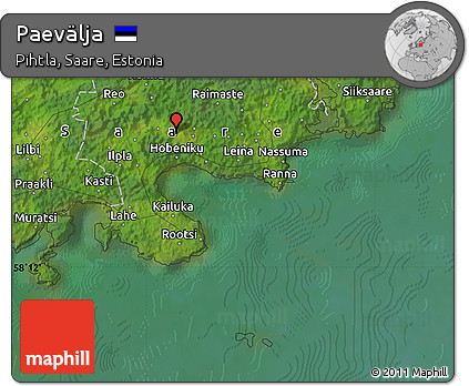 Satellite Map of Paevälja
