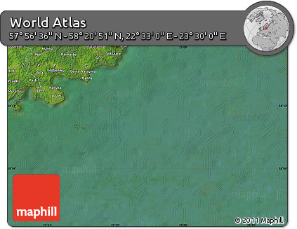 Satellite Map of the Area around 58° 8' 44" N, 23° 1' 29" E