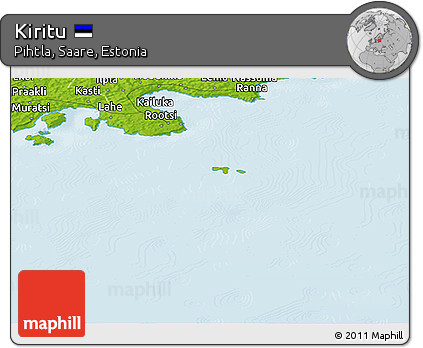 Physical Panoramic Map of Kiritu