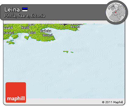 Physical Panoramic Map of Leina