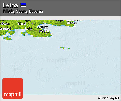 Physical Panoramic Map of Leina