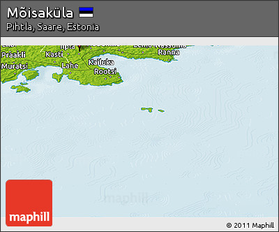 Physical Panoramic Map of Mõisaküla