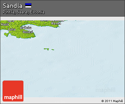 Physical Panoramic Map of Sandla