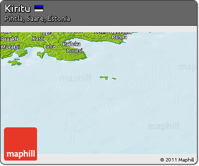 Physical Panoramic Map of Kiritu
