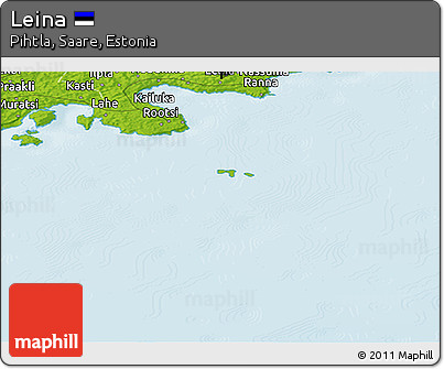 Physical Panoramic Map of Leina
