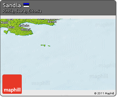 Physical Panoramic Map of Sandla