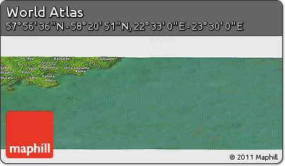 Satellite Panoramic Map of the Area around 58° 8' 44" N, 23° 1' 29" E
