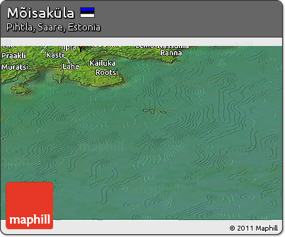 Satellite Panoramic Map of Mõisaküla