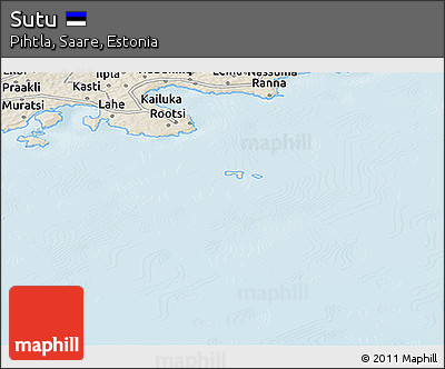 Shaded Relief Panoramic Map of Sutu