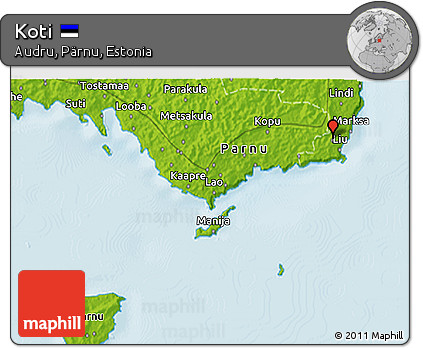 Physical 3D Map of Koti