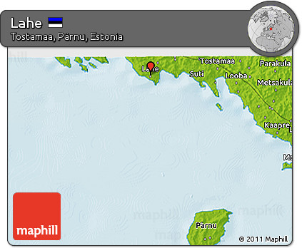 Physical 3D Map of Lahe