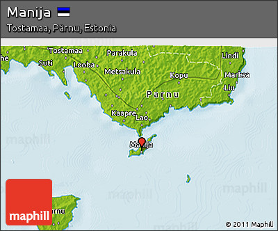 Physical 3D Map of Manija
