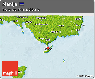 Physical 3D Map of Manija
