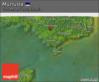 Satellite 3D Map of Murruste