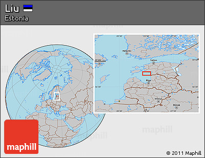 Gray Location Map of Liu
