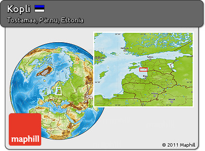Physical Location Map of Kopli