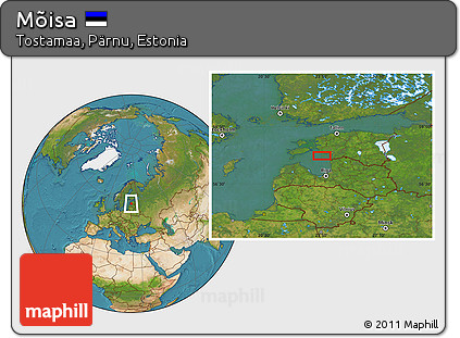 Satellite Location Map of Mõisa