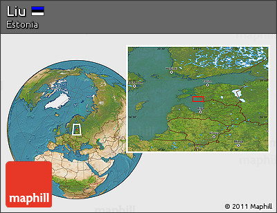 Satellite Location Map of Liu