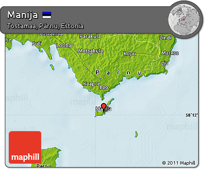 Physical Map of Manija