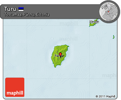 Physical Map of Turu