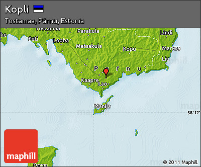 Physical Map of Kopli