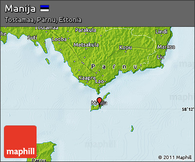 Physical Map of Manija