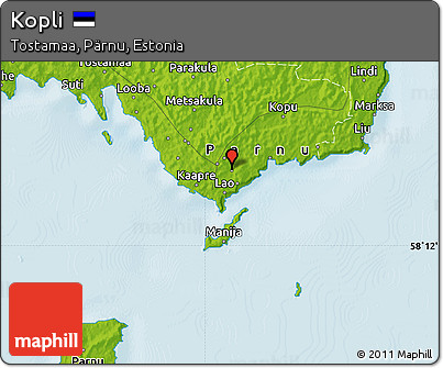 Physical Map of Kopli