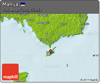 Physical Map of Manija