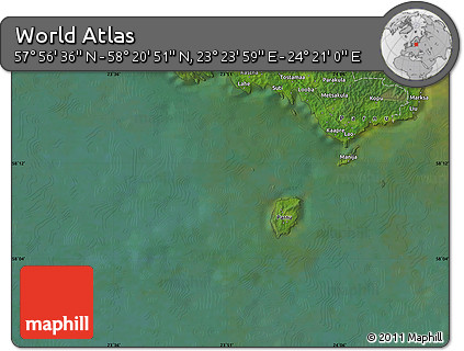 Satellite Map of the Area around 58° 8' 44" N, 23° 52' 30" E