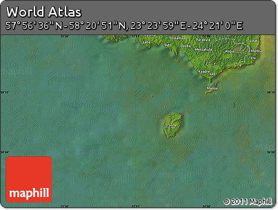 Satellite Map of the Area around 58° 8' 44" N, 23° 52' 30" E