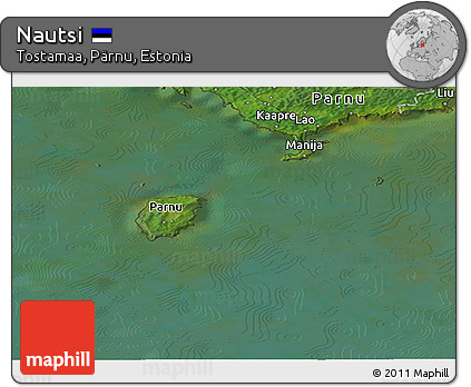 Satellite Panoramic Map of Nautsi