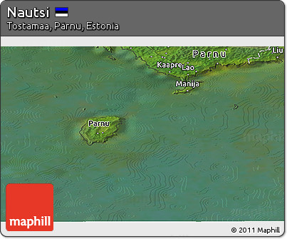 Satellite Panoramic Map of Nautsi