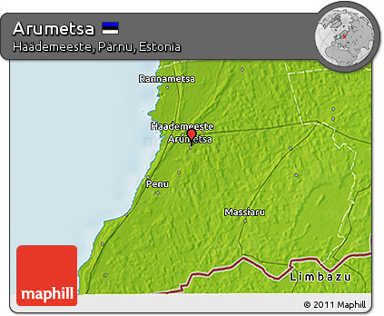 Physical 3D Map of Arumetsa