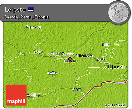 Physical 3D Map of Leipste