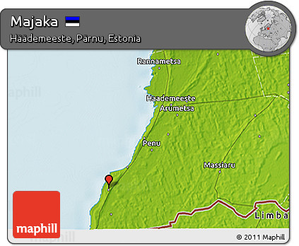 Physical 3D Map of Majaka
