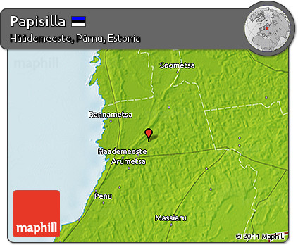 Physical 3D Map of Papisilla