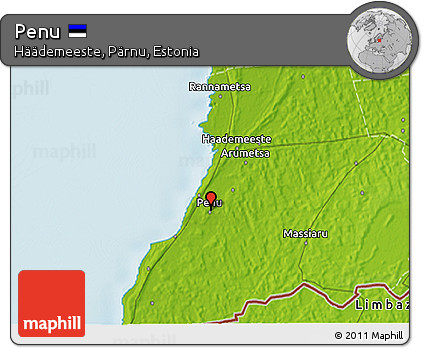 Physical 3D Map of Penu
