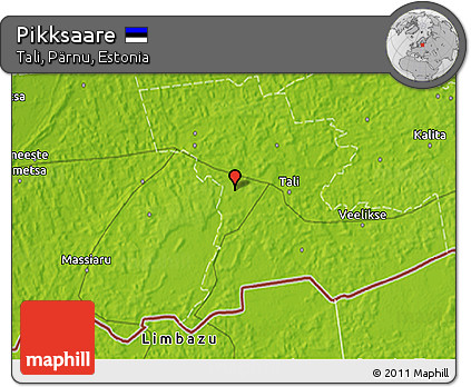 Physical 3D Map of Pikksaare