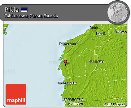 Physical 3D Map of Pikla