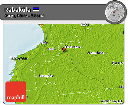 Physical 3D Map of Rabaküla