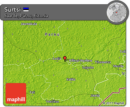 Physical 3D Map of Surtsi