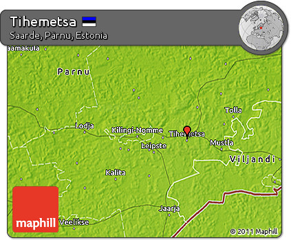 Physical 3D Map of Tihemetsa