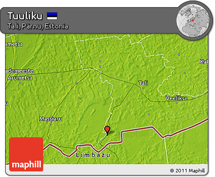 Physical 3D Map of Tuuliku