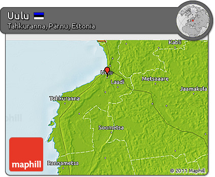 Physical 3D Map of Uulu