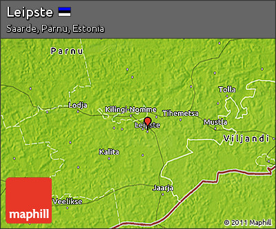 Physical 3D Map of Leipste