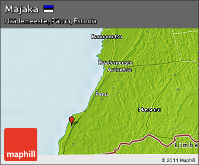 Physical 3D Map of Majaka