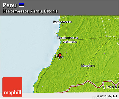 Physical 3D Map of Penu