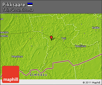 Physical 3D Map of Pikksaare