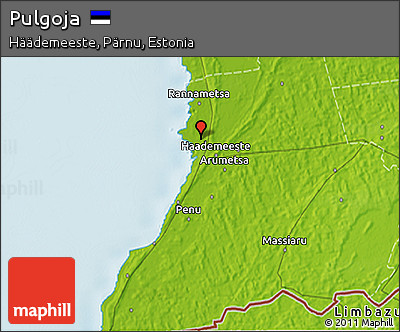 Physical 3D Map of Pulgoja